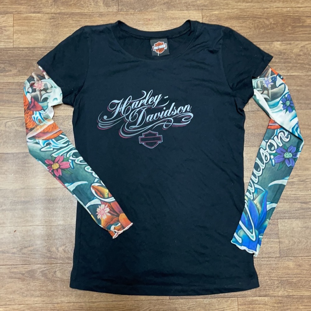 Harley Davidson Nashville Tattoo sleeve shirt